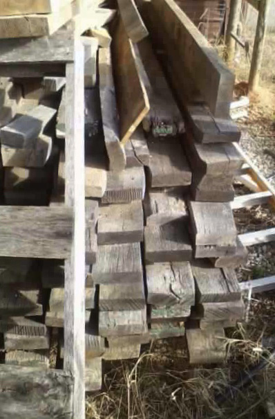 Gary discovered his old, reclaimed barn wood was actually old-growth hickory and oak